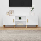 TV cabinet 150x30x50 cm engineered wood white