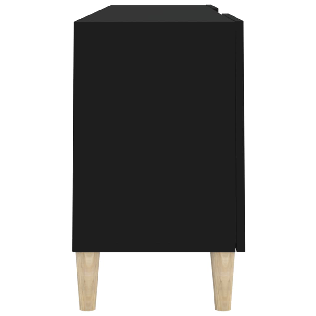 Tv-Meubel 50X30X50 Cm Bewerkt Hout Zwart