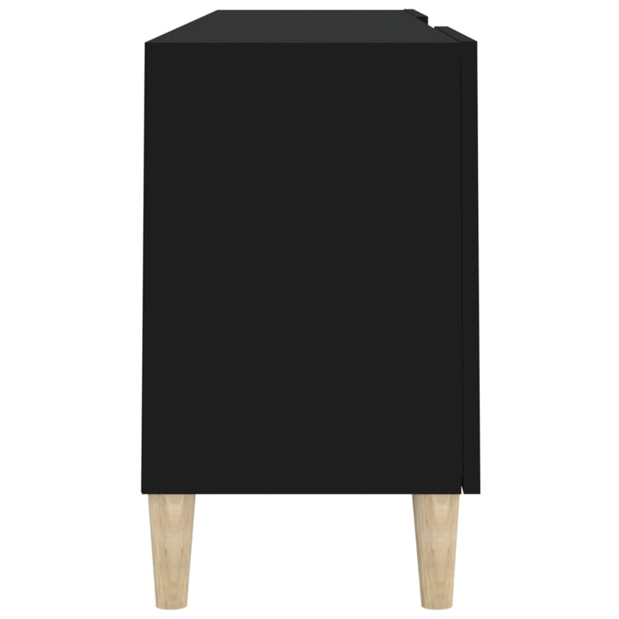 Tv-Meubel 50X30X50 Cm Bewerkt Hout Zwart