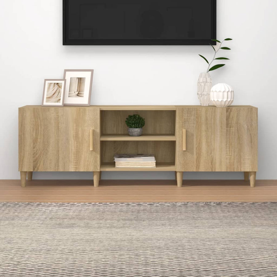 Tv-Meubel 50X30X50 Cm Bewerkt Hout Kleurig Sonoma eiken