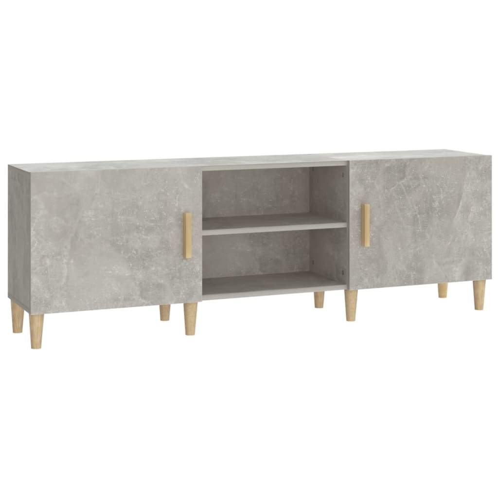 Tv-Meubel 50X30X50 Cm Bewerkt Hout Betongrijs
