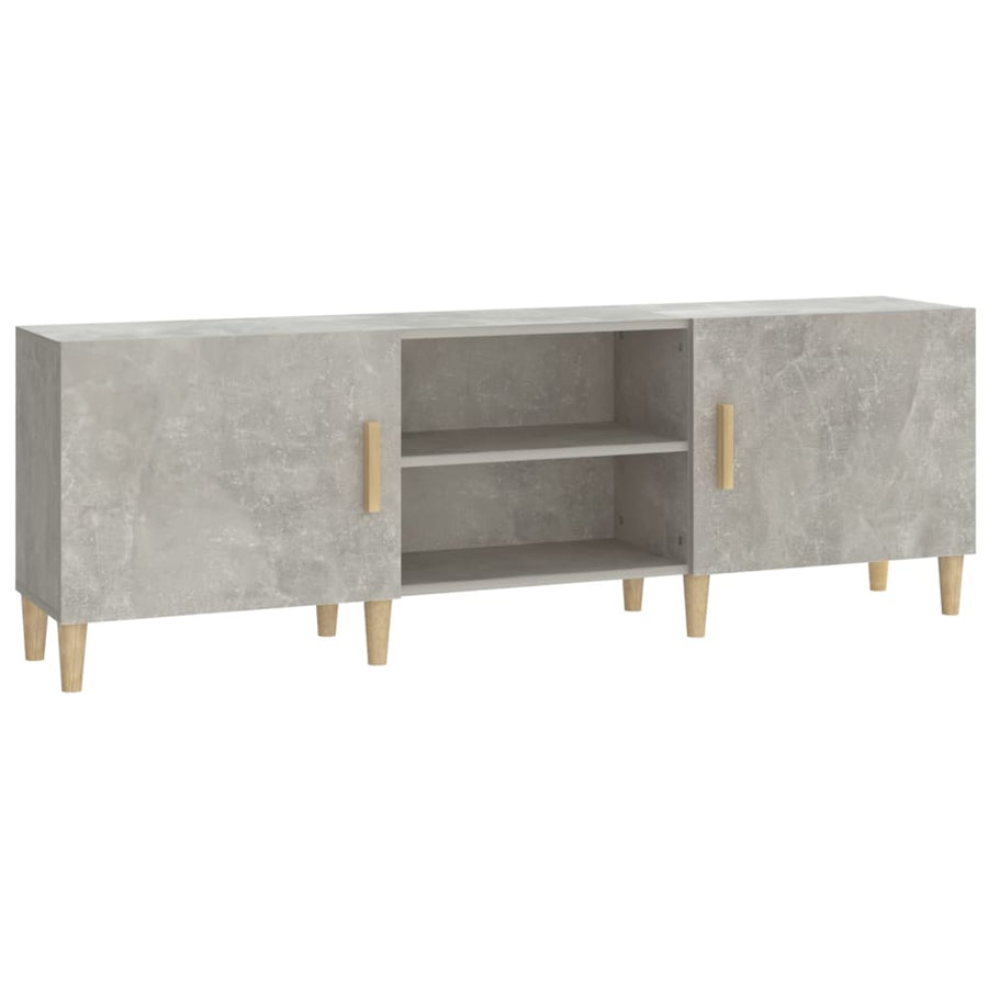 Tv-Meubel 50X30X50 Cm Bewerkt Hout Betongrijs