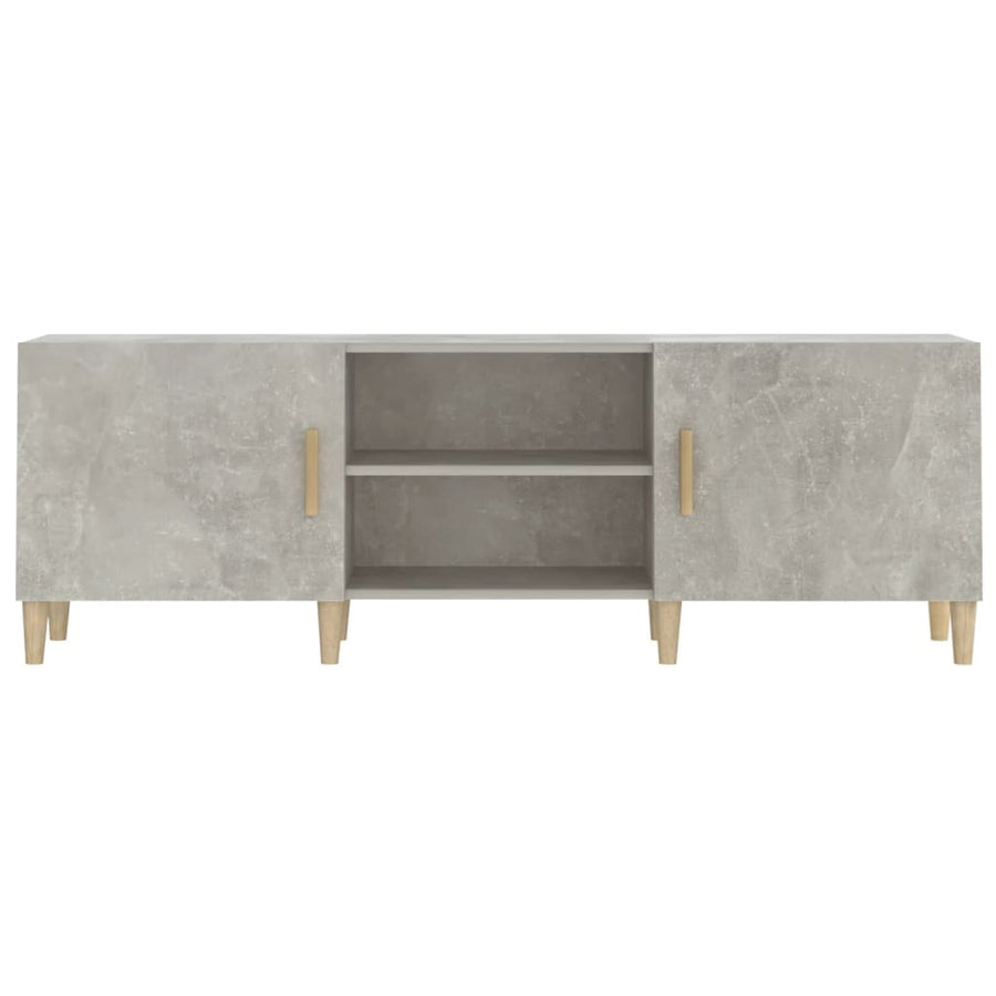 Tv-Meubel 50X30X50 Cm Bewerkt Hout Betongrijs