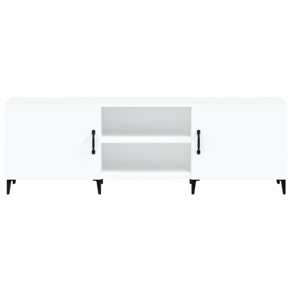 Tv-meubel 150x30x50 cm bewerkt hout wit