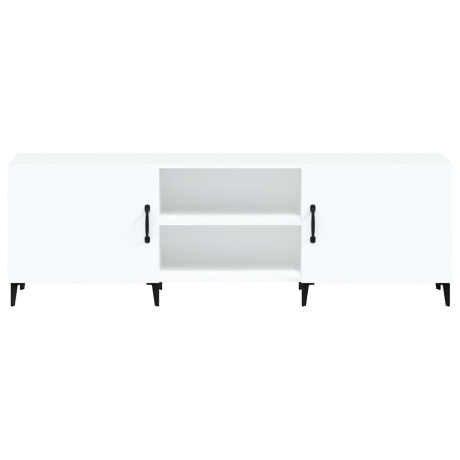 Tv-meubel 150x30x50 cm bewerkt hout wit