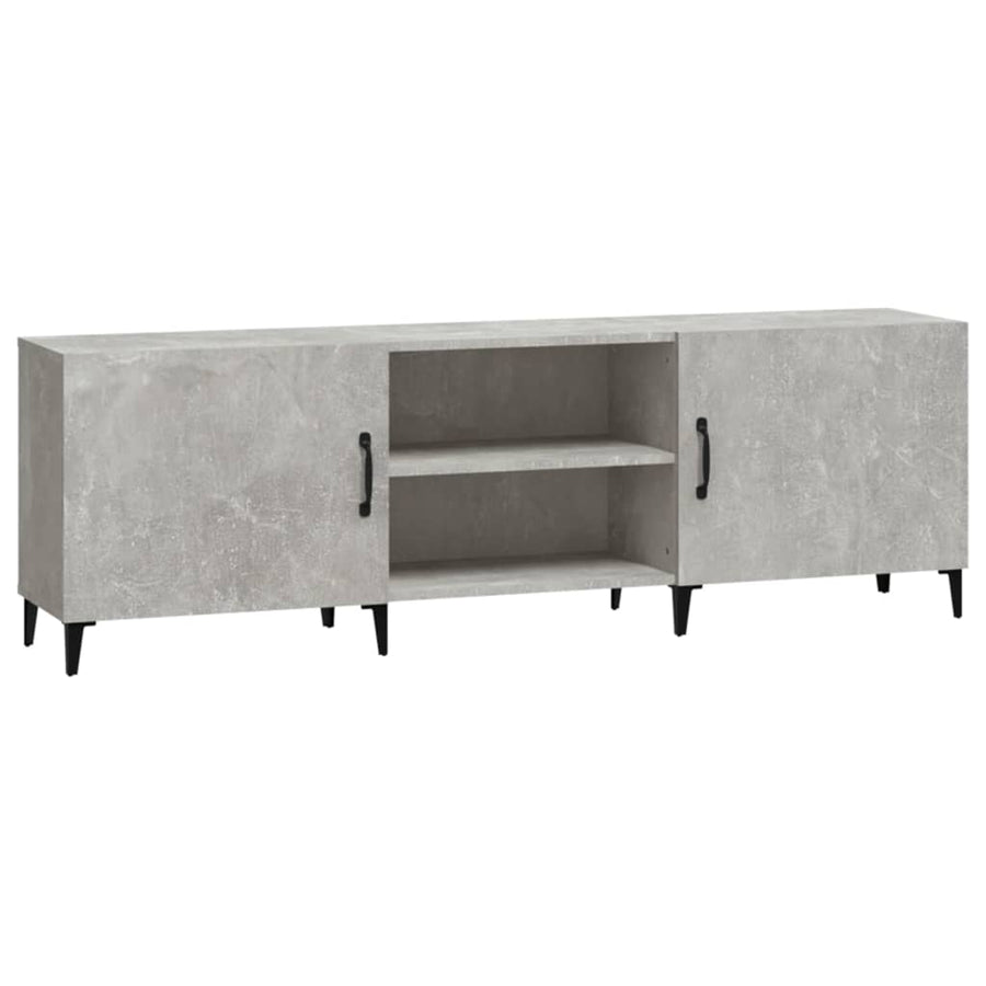 Tv-meubel 150x30x50 cm bewerkt hout betongrijs