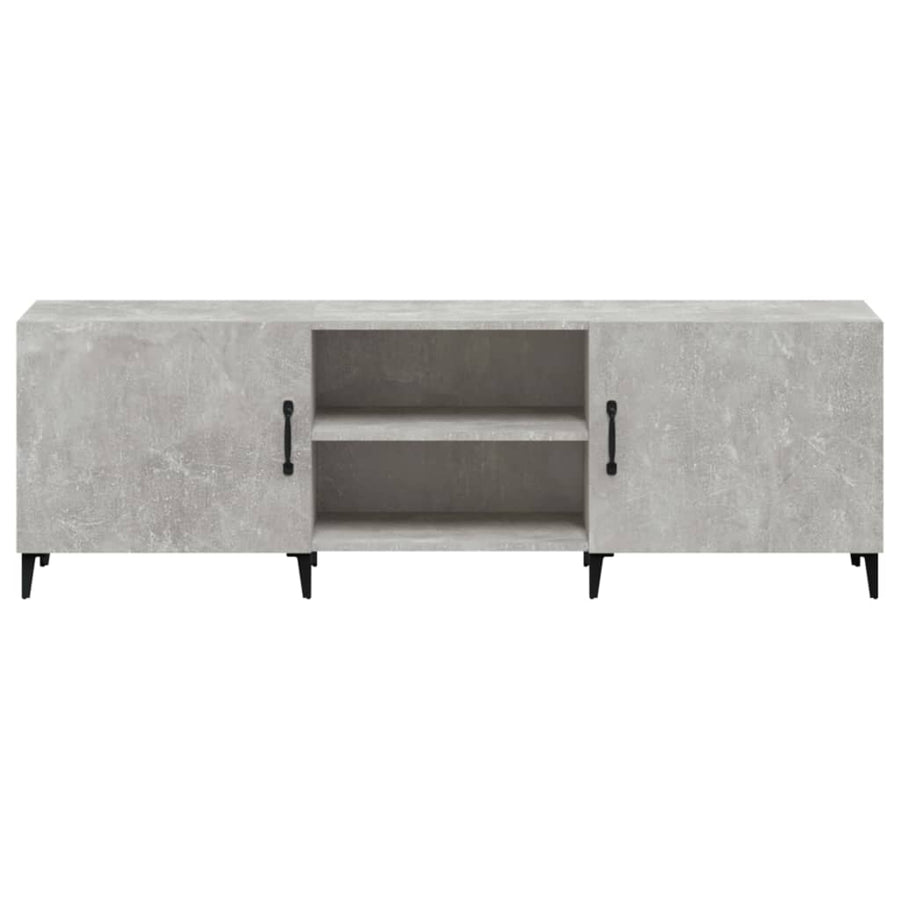 Tv-meubel 150x30x50 cm bewerkt hout betongrijs