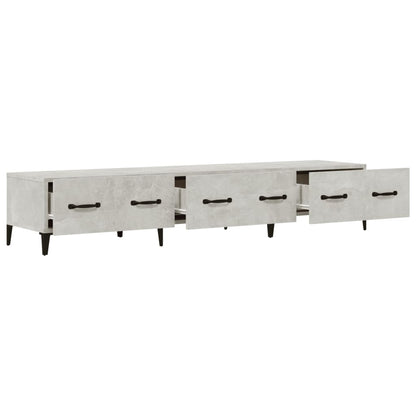 Tv-Meubel 50X34,5X30 Cm Bewerkt Hout Betongrijs