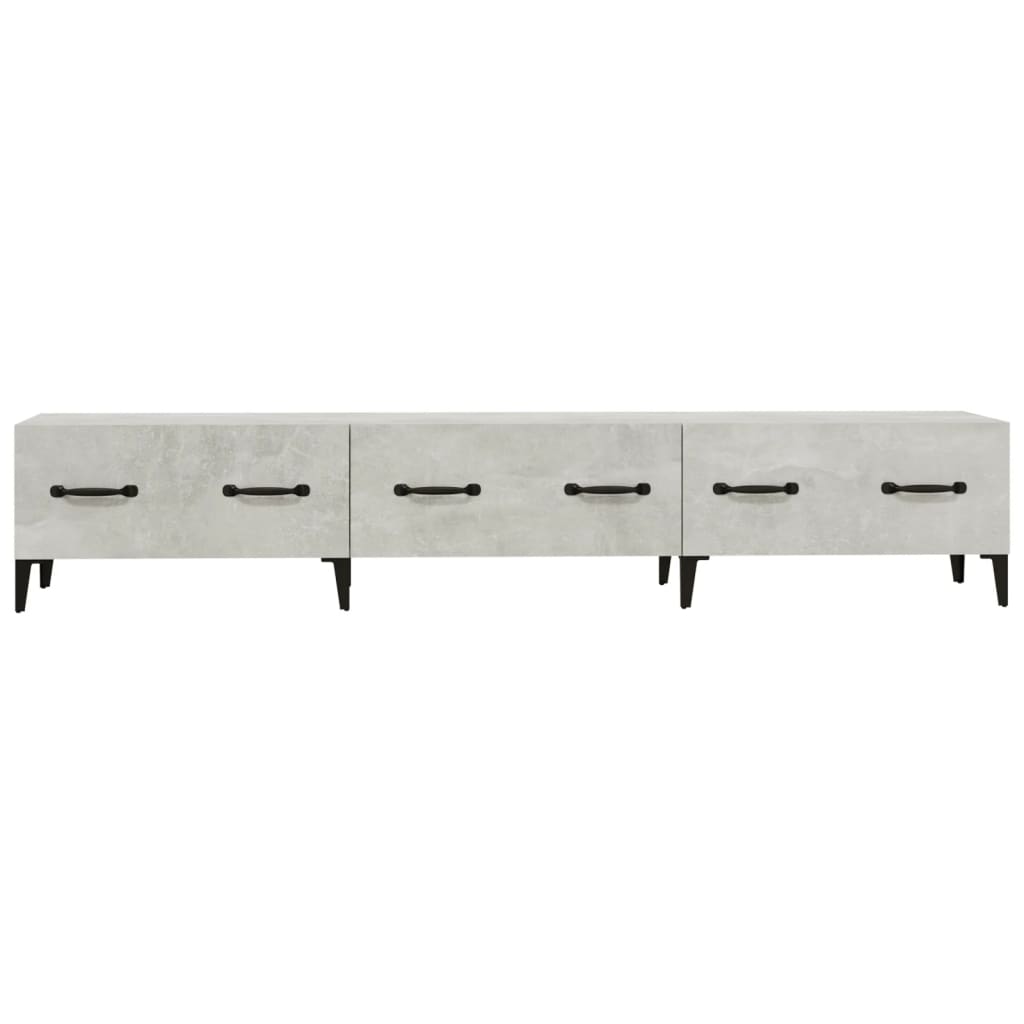 Tv-Meubel 50X34,5X30 Cm Bewerkt Hout Betongrijs