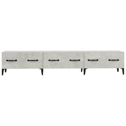 Tv-Meubel 50X34,5X30 Cm Bewerkt Hout Betongrijs