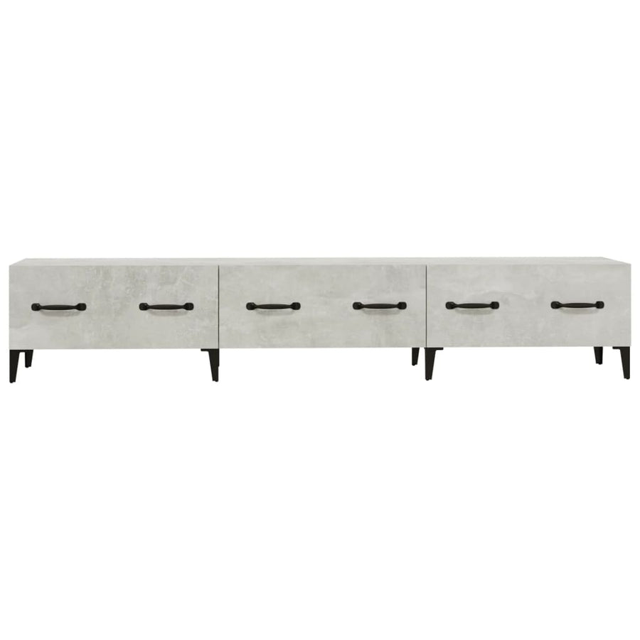 Tv-Meubel 50X34,5X30 Cm Bewerkt Hout Betongrijs
