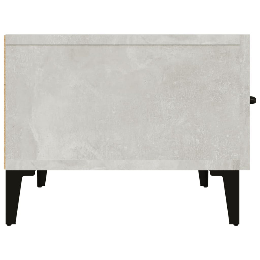 Tv-Meubel 50X34,5X30 Cm Bewerkt Hout Betongrijs