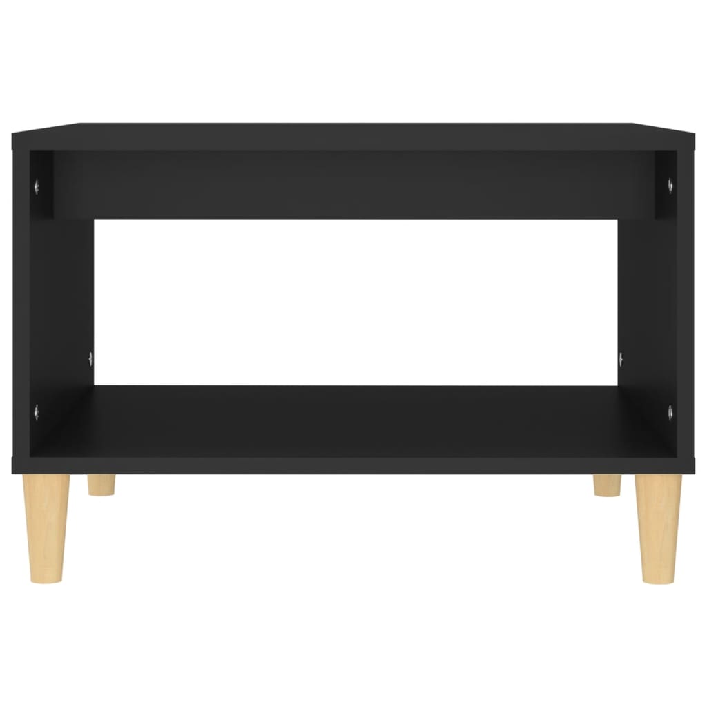 Salontafel 60X50X40 Cm Bewerkt Hout Zwart