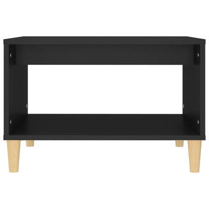 Salontafel 60X50X40 Cm Bewerkt Hout Zwart