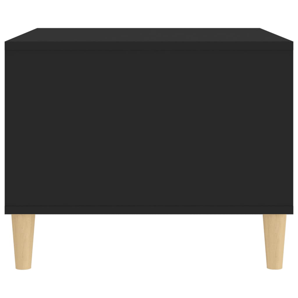 Salontafel 60X50X40 Cm Bewerkt Hout Zwart