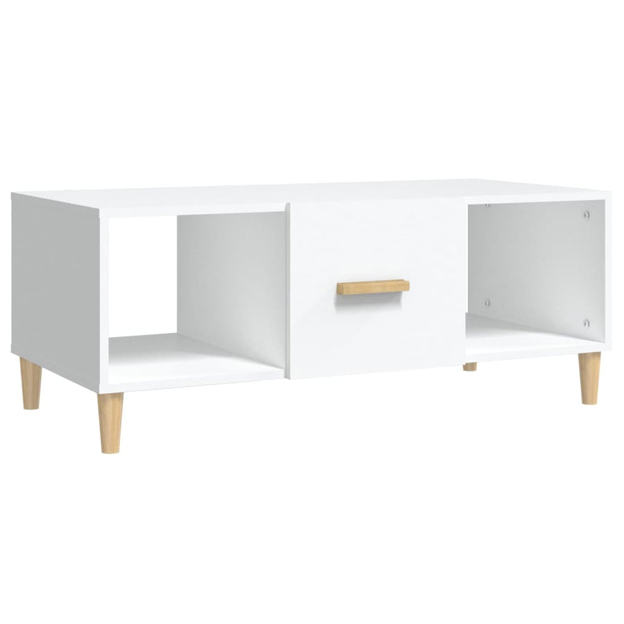 Salontafel 102X50X40 Cm Bewerkt Hout Wit