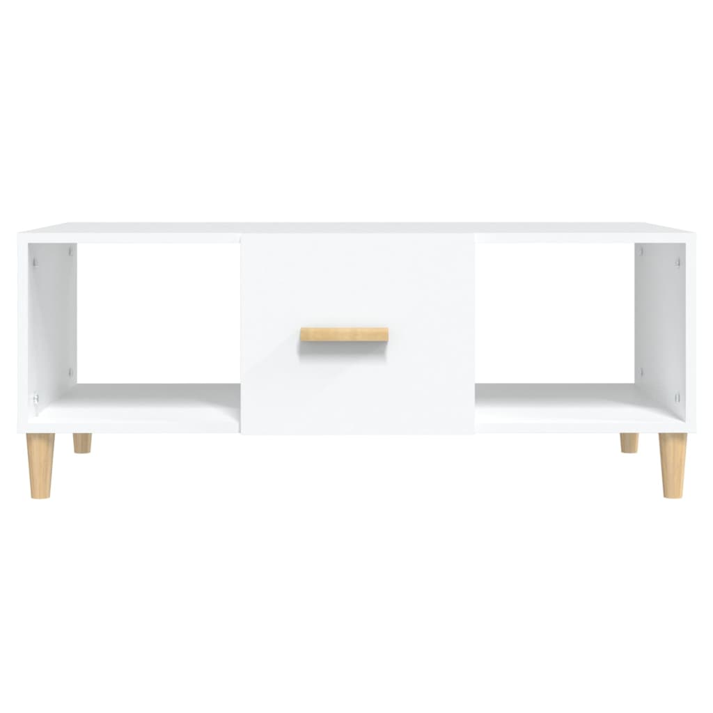 Salontafel 102X50X40 Cm Bewerkt Hout Wit