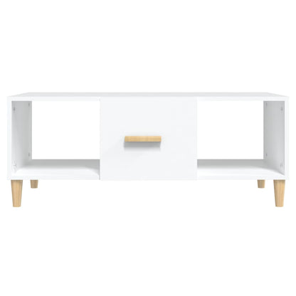 Salontafel 102X50X40 Cm Bewerkt Hout Wit