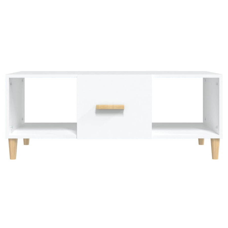 Salontafel 102X50X40 Cm Bewerkt Hout Wit