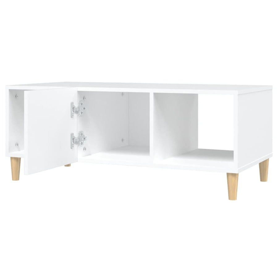 Salontafel 102X50X40 Cm Bewerkt Hout Wit
