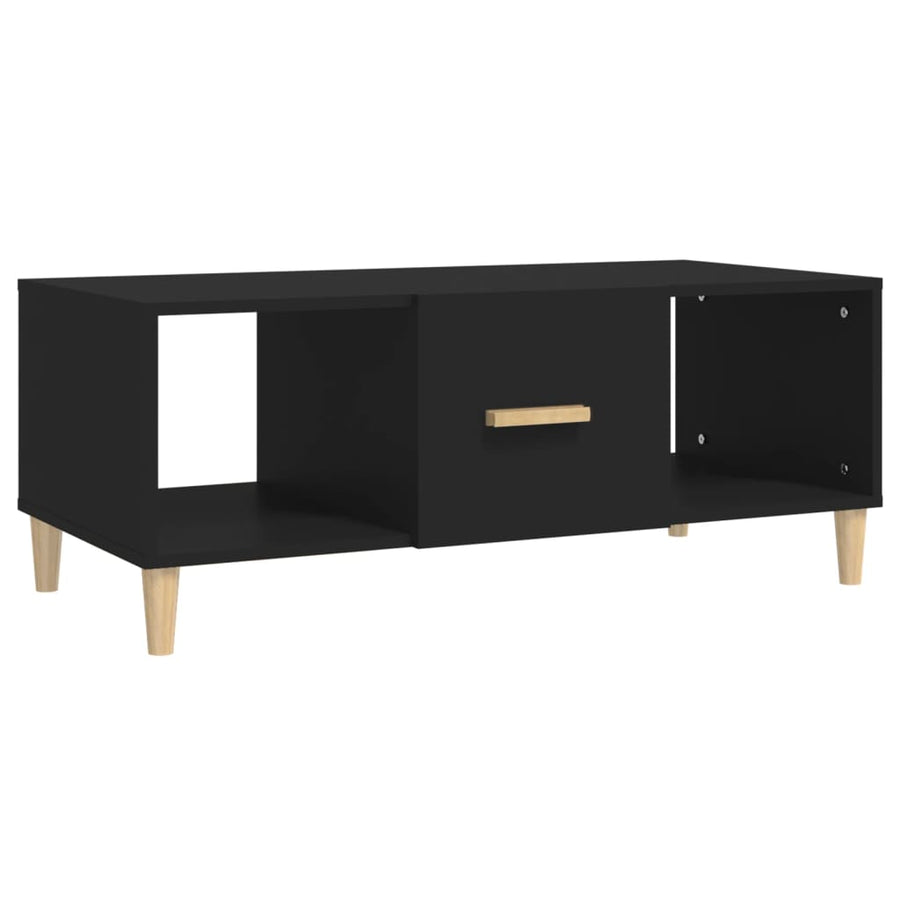 Salontafel 102X50X40 Cm Bewerkt Hout Zwart