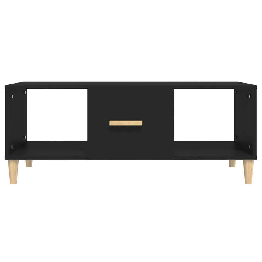 Salontafel 102X50X40 Cm Bewerkt Hout Zwart