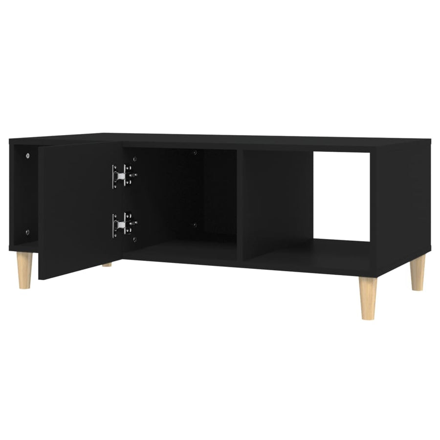 Salontafel 102X50X40 Cm Bewerkt Hout Zwart