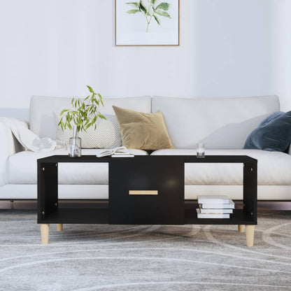Salontafel 102X50X40 Cm Bewerkt Hout Zwart