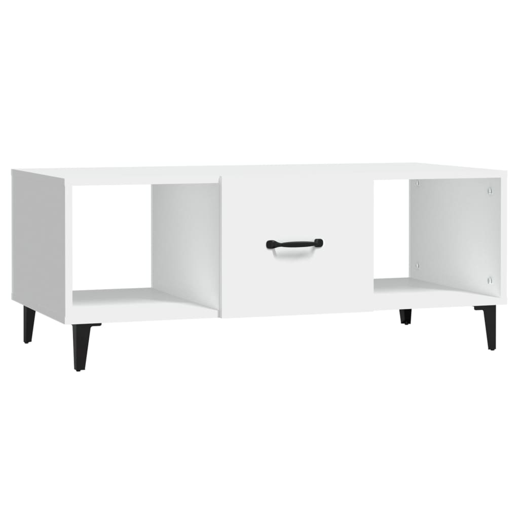 Salontafel 102X50X40 Cm Bewerkt Hout Wit