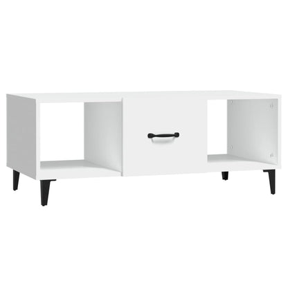 Salontafel 102X50X40 Cm Bewerkt Hout Wit
