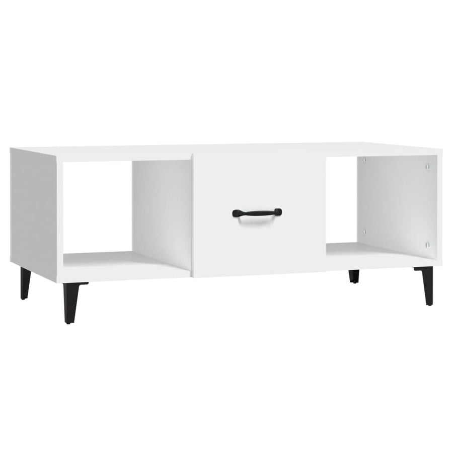 Salontafel 102X50X40 Cm Bewerkt Hout Wit