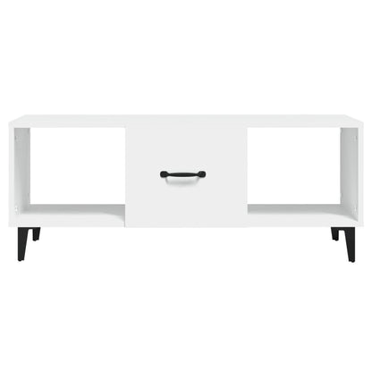 Salontafel 102X50X40 Cm Bewerkt Hout Wit