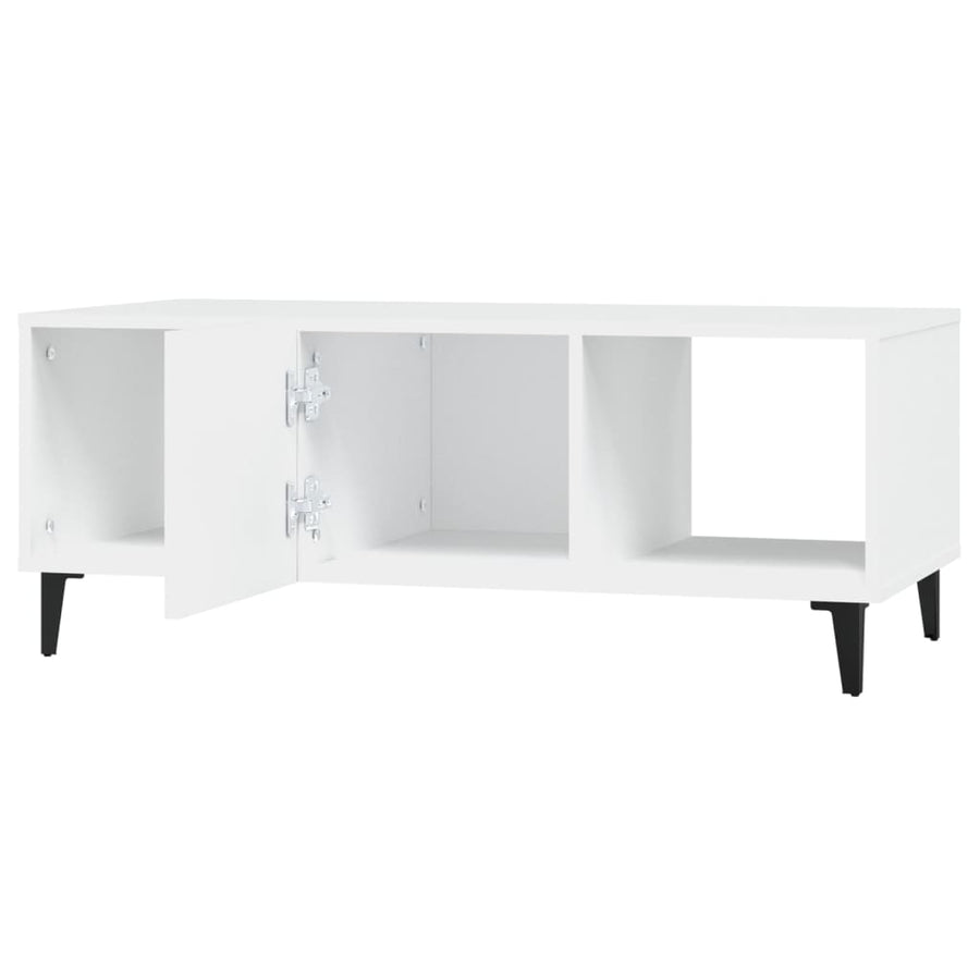 Salontafel 102X50X40 Cm Bewerkt Hout Wit