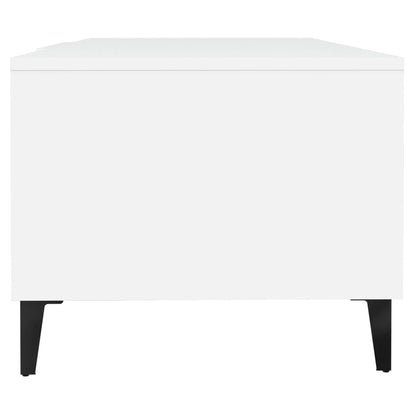 Salontafel 102X50X40 Cm Bewerkt Hout Wit