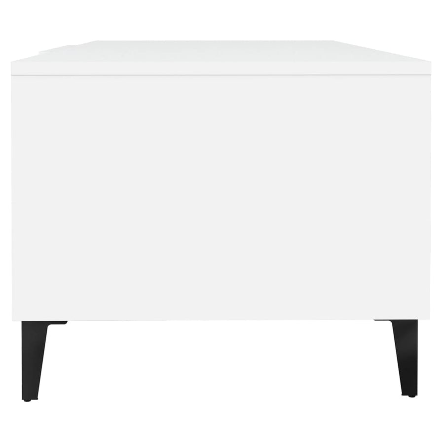 Salontafel 102X50X40 Cm Bewerkt Hout Wit