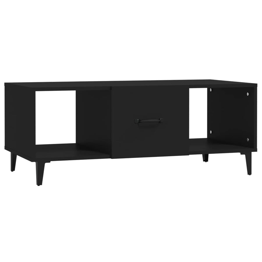 Salontafel 102X50X40 Cm Bewerkt Hout Zwart