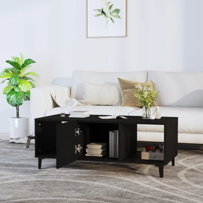 Salontafel 102X50X40 Cm Bewerkt Hout Zwart