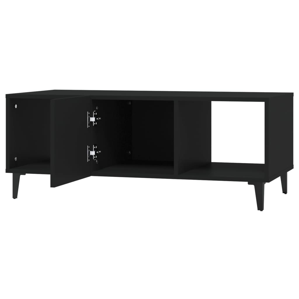 Salontafel 102X50X40 Cm Bewerkt Hout Zwart