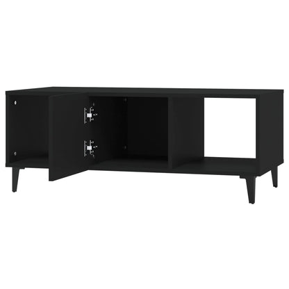 Salontafel 102X50X40 Cm Bewerkt Hout Zwart
