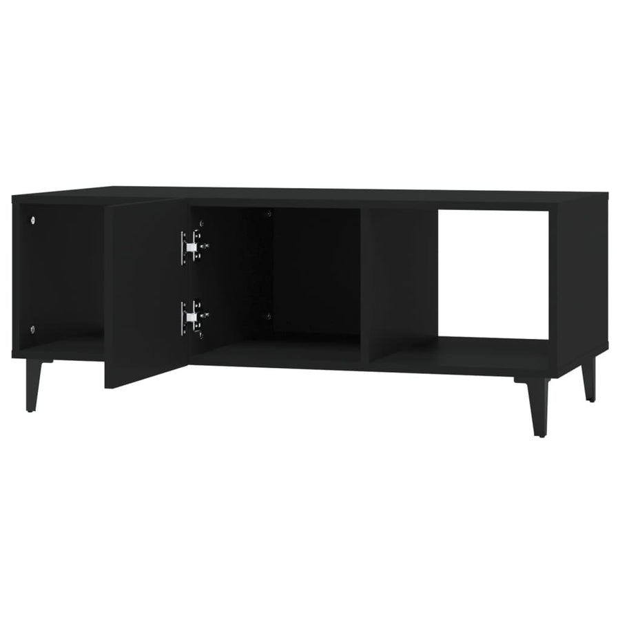 Salontafel 102X50X40 Cm Bewerkt Hout Zwart