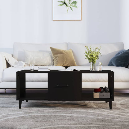 Salontafel 102X50X40 Cm Bewerkt Hout Zwart
