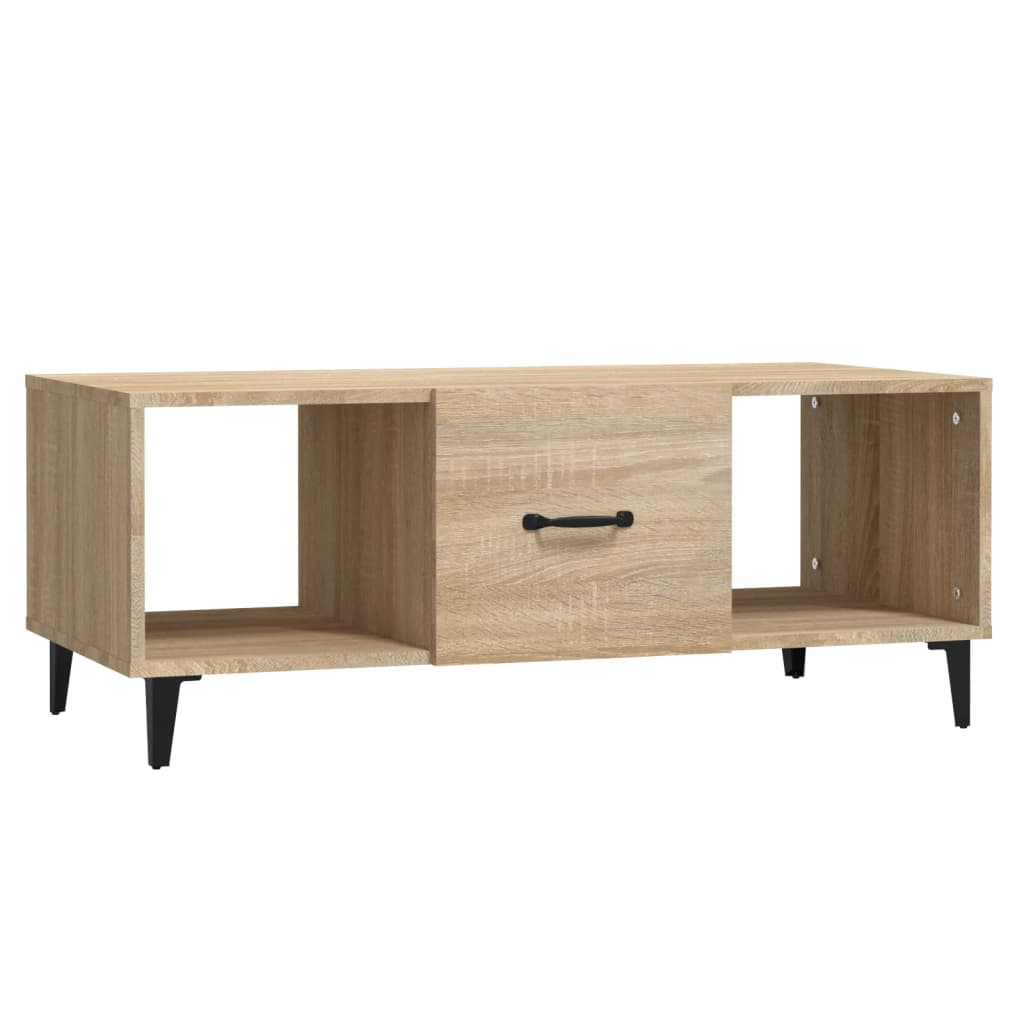 Salontafel 102X50X40 Cm Bewerkt Hout Sonoma Eikenkleurig