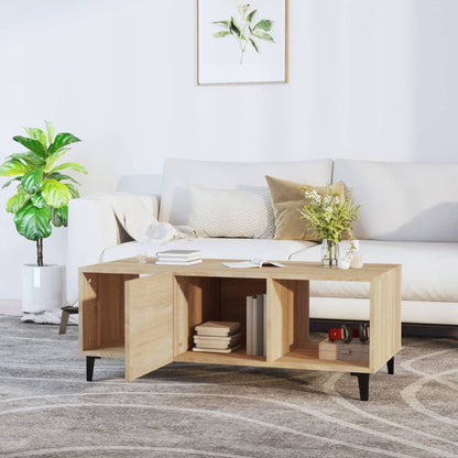 Salontafel 102X50X40 Cm Bewerkt Hout Sonoma Eikenkleurig