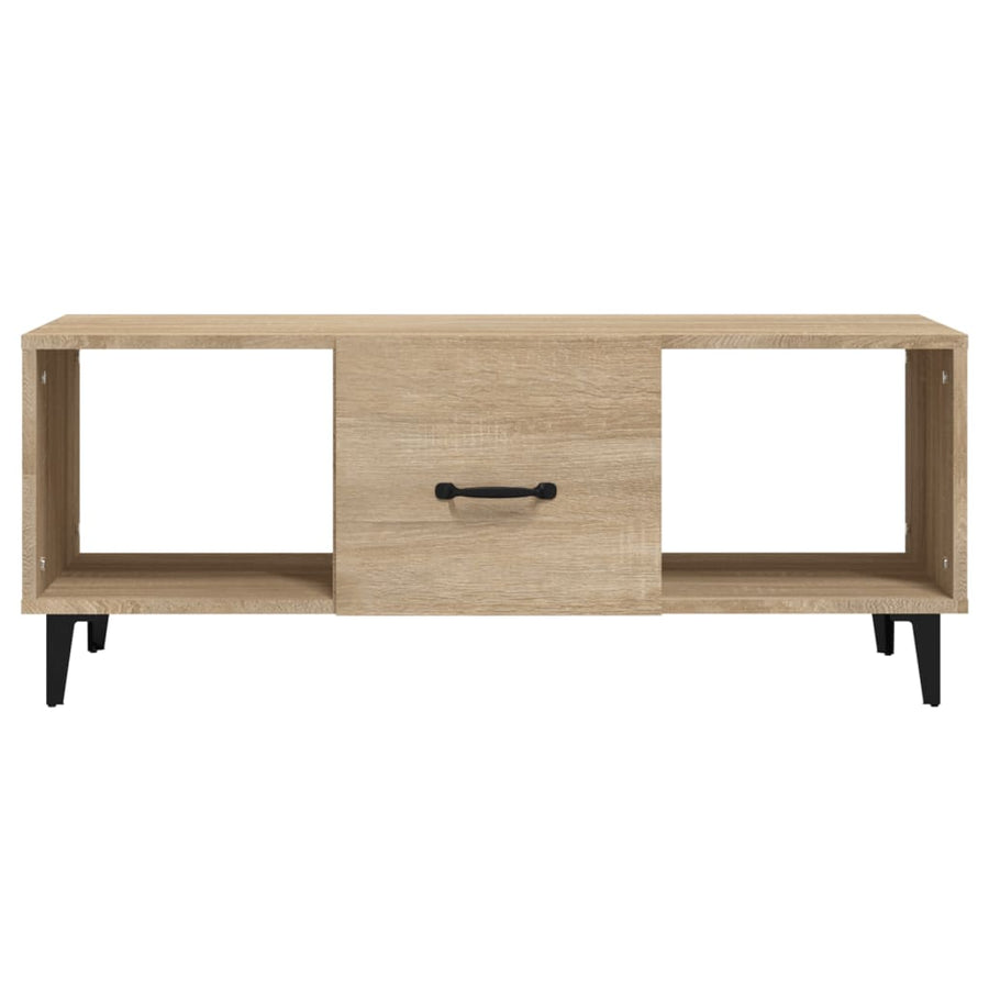 Salontafel 102X50X40 Cm Bewerkt Hout Sonoma Eikenkleurig