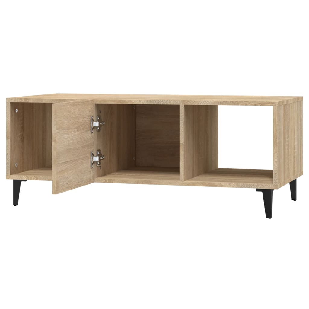 Salontafel 102X50X40 Cm Bewerkt Hout Sonoma Eikenkleurig