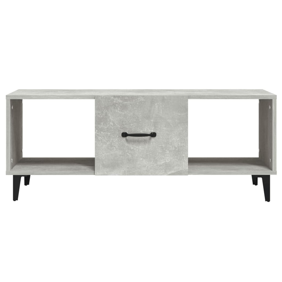 Salontafel 102X50X40 Cm Bewerkt Hout Betongrijs