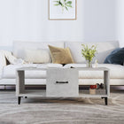 Coffee table 102x50x40 cm treated wood concrete grey