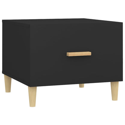 Salontafel 50X50X40 Cm Bewerkt Hout Zwart
