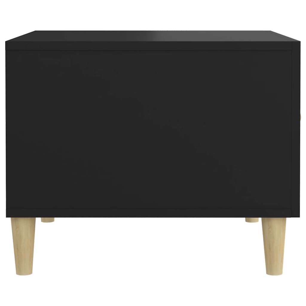 Salontafel 50X50X40 Cm Bewerkt Hout Zwart