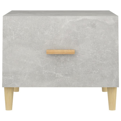 Salontafel 50X50X40 Cm Bewerkt Hout Betongrijs